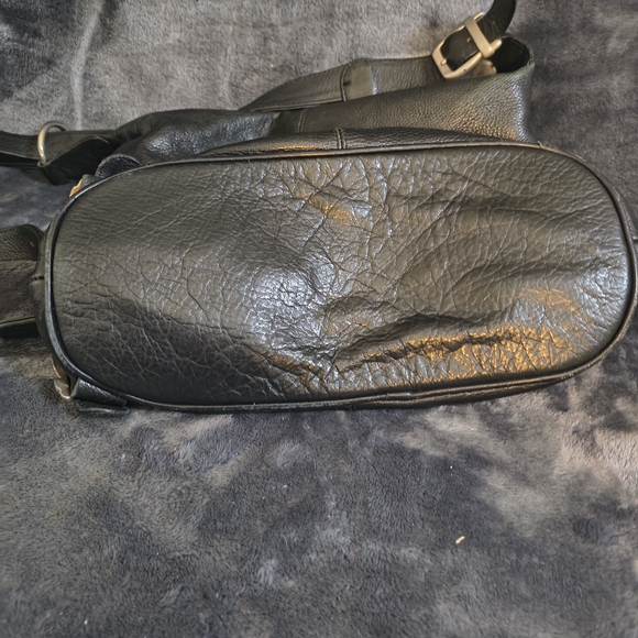 Sunbelt Black Leather Backpack
